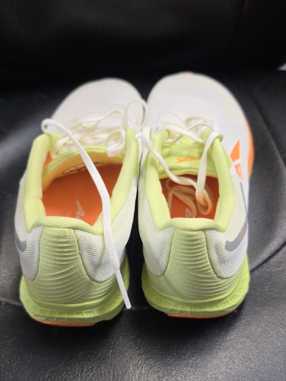 Altra Women's White Running Shoes with Lime and Orange Accents - Picture 2 of 6